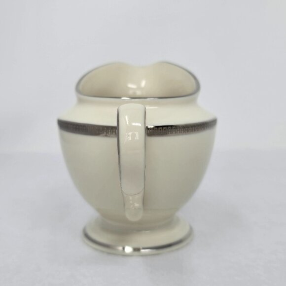 Lenox Presidential Collection Creamer Tuxedo Platinum Ivory Porcelain China - Picture 2 of 12